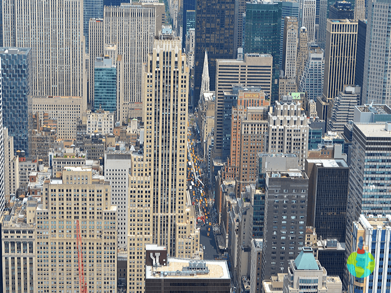 New York văzut de pe Empire State Building