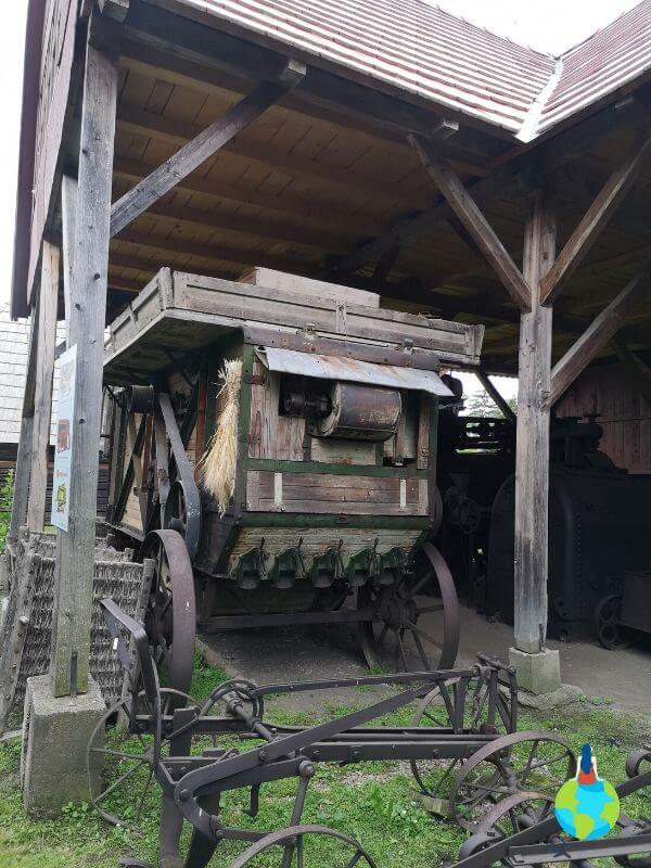 Mașină agricolă expusă în Muzeul Haszmann Pál