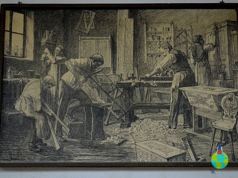 Atelierul de tâmplărie - acum 100 de ani