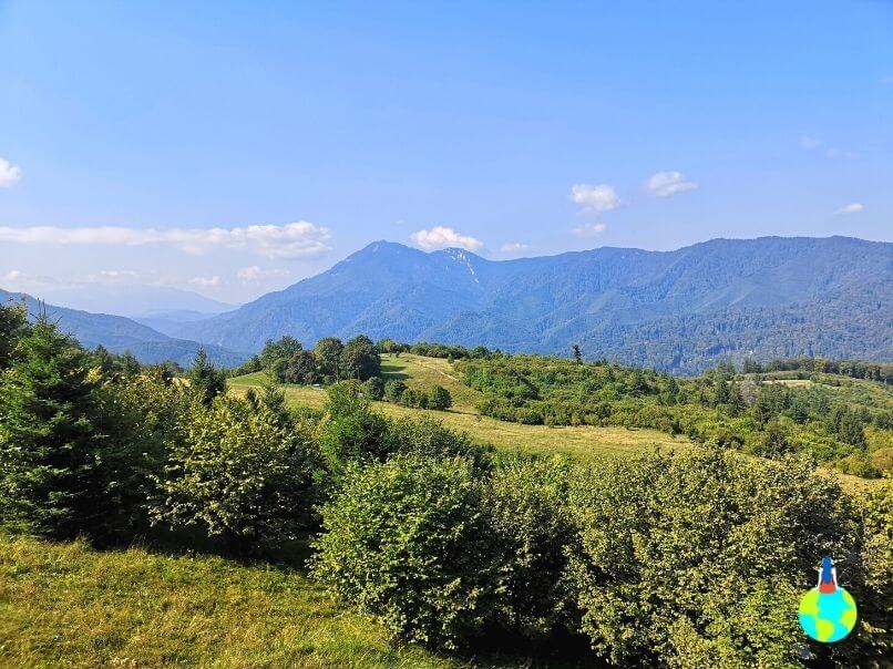 Munții Bucegi văzuți de pe Bunloc