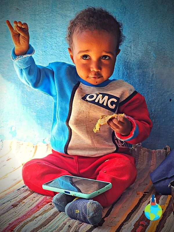 Copil din Satul Nubian